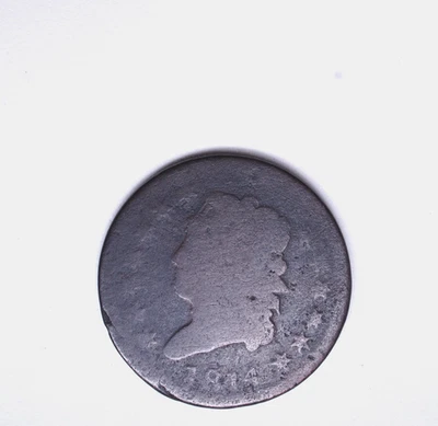 Centavo grande cabeza clásica 1814 1 c.  cc3 Foto 1 de 2