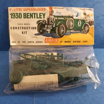 KIT Auto BENTLEY 4 1/2 LITRE 1930 - Airfix #1344 - 1:32 -anni '50 - VINTAGE RARO - Immagine 1 di 2
