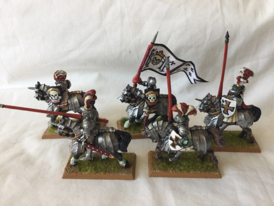 Vintage Warhammer Empire Reiksguard Knights finely painted 2# - Image 1 of 4