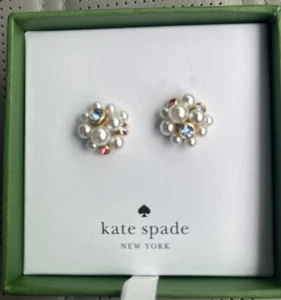Orecchini a perno caviale perle Kate Spade nuovi con etichetta - Foto 1 di 3