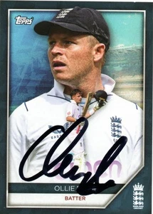 OLLIE POPE SIGNED ENGLAND CRICKET 2024 TOPPS TRADING CARD+COA **PROOF** - Picture 1 of 2
