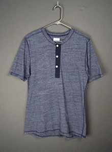 Camisa Henley Homespun Knitwear talla M azul marino - Imagen 1 de 9