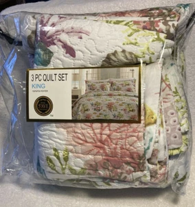 3pc KING QUILT SET by Hotel 5th Ave - Fish - Florence Collection - New w/o Tags - Picture 1 of 4