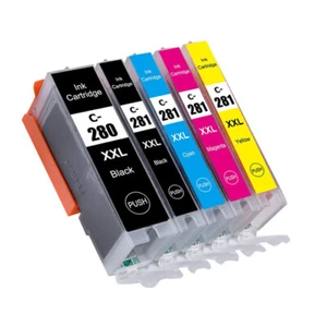 5PK PGI-280XXL CLI-281XXL Atrament do drukarki do Canon Pixma TR8620A TR8622A TS702A - Zdjęcie 1 z 1