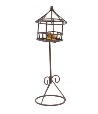 Casa Delle Bambole Marrone Uccello Gabbia Con Miniatura Reutter Pet Accessorio - Immagine 1 di 4