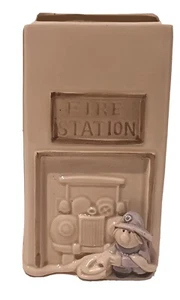 FF (Fritz and Floyd) Japan Fire Station with Fireman Writing Utensil Organizer - Picture 1 of 8