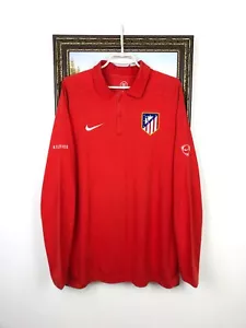 Vintage Nike Atletico Madrid Football Shirt Soccer Train Sweatshirt Jacket Sz L - Picture 1 of 15