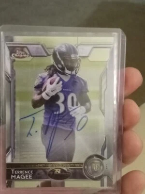 2015 Topps Chrome - Rookies Terrence Magee On-Card Autograph - Image 1 of 4