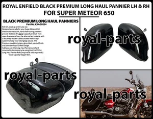 ROYAL ENFIELD "BLACK PREMIUM LONG HAUL PANNIER LH & RH" FIT FOR SUPER METEOR 650 - Bild 1 von 14