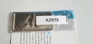 Franklin Mint Off. Air & Space Ingot art bar Vanguard II Issue # 61 #5798 - Picture 1 of 4