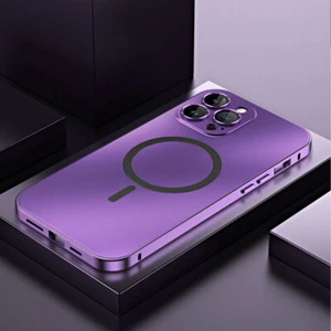 For iPhone 15 Pro Max 14 13 12 Shockproof Magnetic Aluminium Alloy Case Cover - Picture 1 of 25