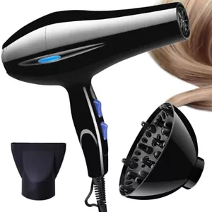 Asciugacapelli Professionale Parrucchiere 2 Velocità Phon Capelli con Diffusore - Foto 1 di 12
