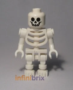 Lego Skeleton Minifigure with Bent Arms + Verticle Grip Hands NEW gen047 - Picture 1 of 1