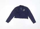 George Girls Blue Round Neck Cotton Pullover Jumper Size 9-10 Years - harry pott