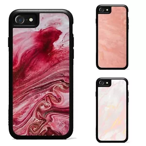 Pink Feminine marble Anti scratch Cover For Apple iPhone SE 11 12 13 14 15 16 - Picture 1 of 25