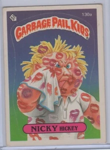 1986 Topps Garbage Pail Kids NICKY HICKEY #130a Sticker Card - Picture 1 of 2