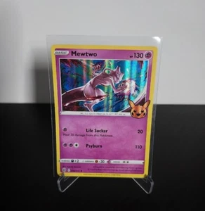 Pokemon TCG Mewtwo 056/172 SWSH Trick Or Trade Halloween Stamp Holo Rare - Picture 1 of 1