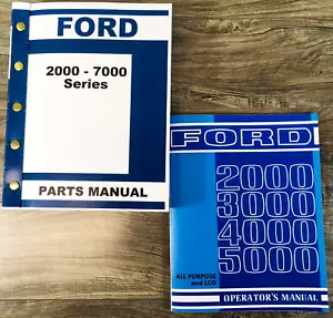 Ford 4000 5000 Tractor Parts Operators Manual Owners Set Catalog Assembly Book - Picture 1 of 13