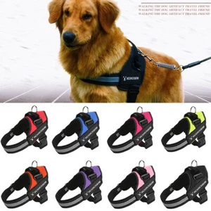 Verstellbar XS~XXL Hundegeschirr Brustgeschirr Hunde gepolstert Nylon No Pull DE - Bild 1 von 22