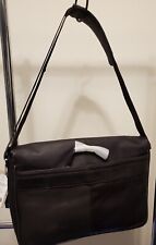 Kenneth Cole leather  Reaction Flap over Leather laptop bag. New