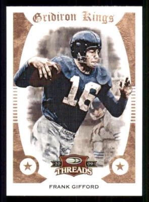2009 Donruss Threads Pro Gridiron Kings #20 Frank Gifford - Image 1 of 2
