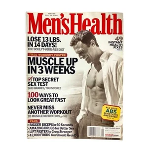 Men's Health Magazine September 2003 Muscle Up in 3 Weeks No Label - Picture 1 of 1