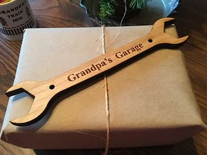 PERSONALIZED SIGN - Wrench Shaped Gifts for Technicians, Mechanics, Linemen - Picture 1 of 12