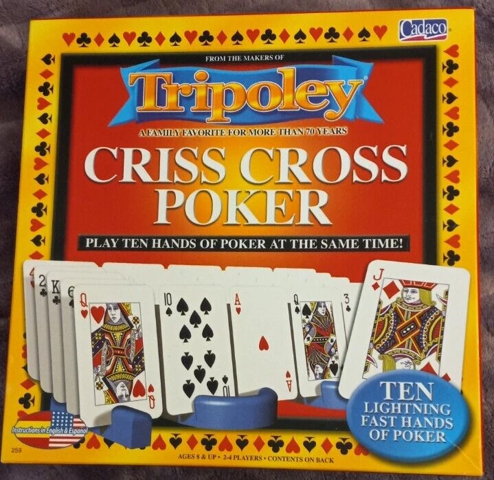 Tripoley Criss Cross Poker Game 2005 Cadaco 100 Complete