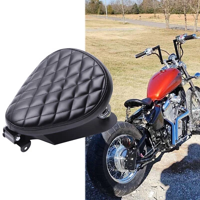 Black Motorcycle Solo Seat Spring Kit For Honda Shadow Spirit VT 750 1100 Bobber - Image 1 of 4