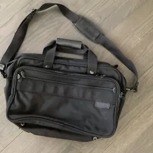 Briggs & Riley Black Messenger Laptop Briefcase Shoulder Bag - Picture 1 of 4
