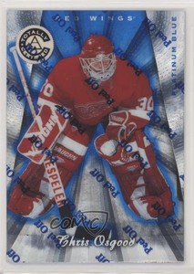 1997 Pinnacle Totally Certified Platinum Blue Player's Club /299 Chris Osgood #4