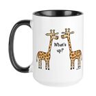 CafePress What's Up? Giraffe Large Mug (137300841)