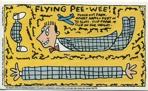 1988 Topps Pee Wee's Playhouse Trading Card - # 3 of 4 Flying Things Card - Picture 1 of 1