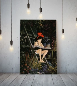GHIBLI KIKI'S DELIVERY SERVICE 5 -FRAMED CANVAS WALL ART PICTURE PAPER PRINT - Picture 1 of 17