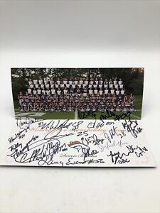 1995 Denver Broncos CHRISTMAS CARD TEAM PHOTO With Live Autographs Team Issued