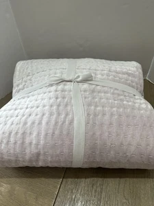 Pottery Barn Kids Velvet Pick Stitch Quilt Lavender Full/Queen - Picture 1 of 3