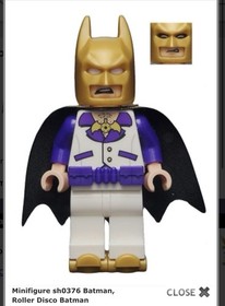 New ROLLER DISCO BATMAN SH0376 Lego Super Heroes MINIFIGURE From Set 30607