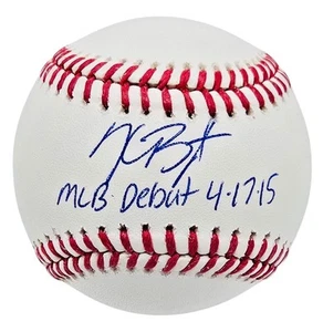 Kris Bryant Signed Baseball OMLB Rawlings MLB Debut MLB Fanatics COA - Picture 1 of 2