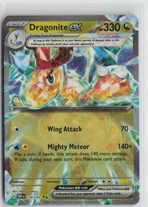 Pokemon Dragonite ex 159/197 SV03: Obsidian Flames Double Rare card - Picture 1 of 2