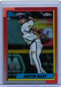 2025 Topps Chrome 35th Anniversary Refractor #90CB-1 Austin Riley Braves - Picture 1 of 2