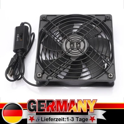 USB Ventilator 80mm, PC Lüfter 3 Einstellbare Lüfter USB Leise Gehäuselüfter Fan - Bild 1 von 4