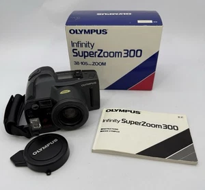 Cámara fotográfica Olympus Infinity Super Zoom 300 punto AF disparo 35 mm nueva caja abierta - Imagen 1 de 6