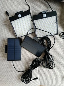 Solar LED Strahler Lampen 2 Stück - Bild 1 von 1