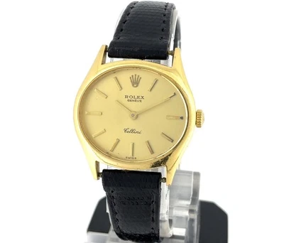 1975 Rolex Cellini 18K Yellow Gold 3802 Champagne Dial Manual Wind Watch - Image 1 of 4
