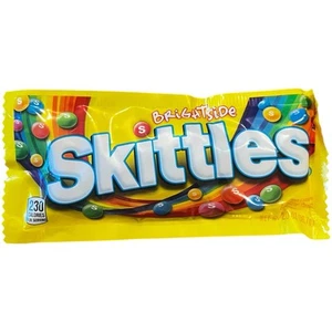 Collectable Skittles Brightside Candy Discontinued Bite Size 2oz Bag Rare HTF - Picture 1 of 3