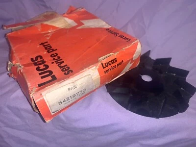 Ventilador alternador Triumph MG Lucas - Número de pieza OEM vintage 542198773 Foto 1 de 4