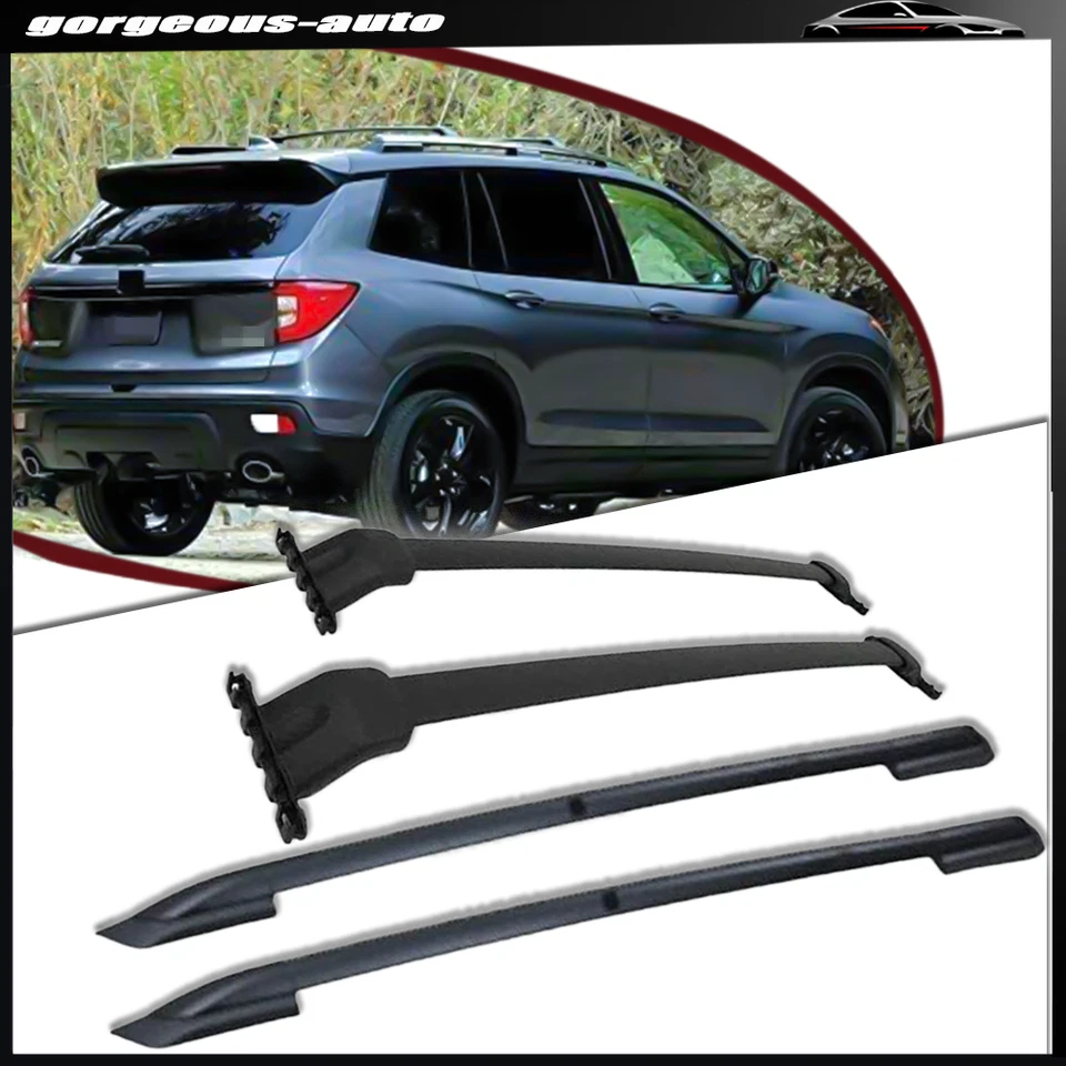 Barra transversal de barra de riel de techo 4 piezas para Honda Passport 2019-2023 Foto 1 de 4
