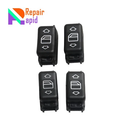 4Pcs Console Power Window Switch Fit for Mercedes-Benz 1987 300D 1991 350SD - Image 1 of 4