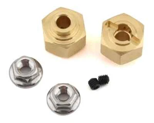 Team KNK 12mm Messing Sechskant mit Stufe (2) (10mm) KNK12X10BRA2 - Bild 1 von 1