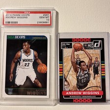 2014 Hoops Andrew Wiggins RC PSA 10 + BONUS AW ROOKIE CARD